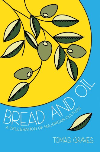 Book cover with illustrated olive branch and text "Bread and Oil.