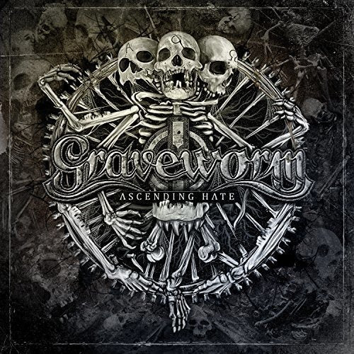 CD cover for Graveworm’s “Ascending Hate” featuring skeletal imagery.