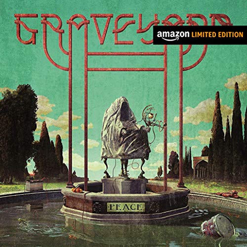 Cover of "Graveyard - Peace" CD with statue and trees in a serene setting.