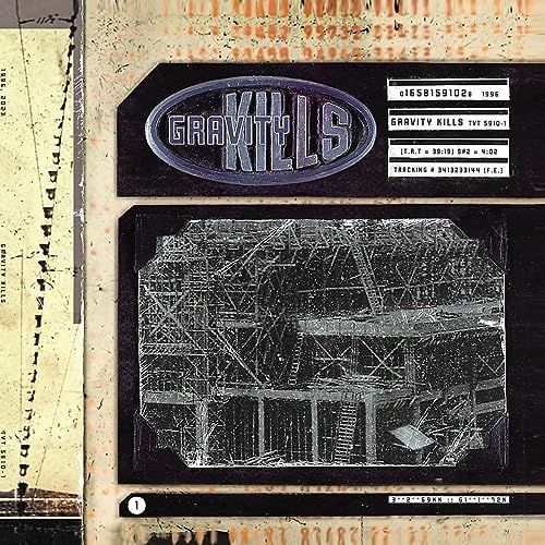 Album cover for Gravity Kills, featuring abstract imagery and band name.