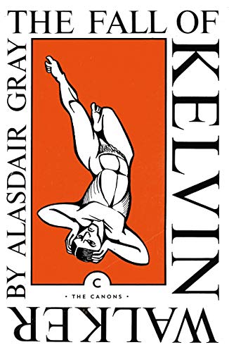 Book cover: orange and gray with a stylized illustration of a falling figure.