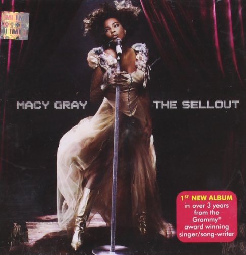 Macy Gray album cover featuring a woman in a beige dress singing into a microphone.
