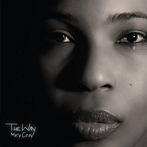 Close-up black and white portrait of Macy Gray, album cover "The Way".