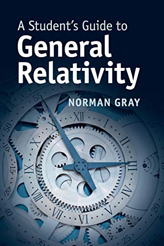 Book cover with title "General Relativity" and a clockwork image.