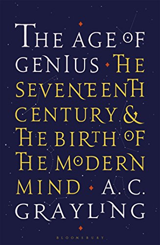 Book cover: "The Age of Genius" by A.C. Grayling, dark blue background.