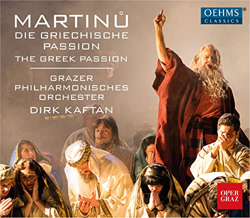 CD cover for “The Greek Passion” featuring a man with raised arm.