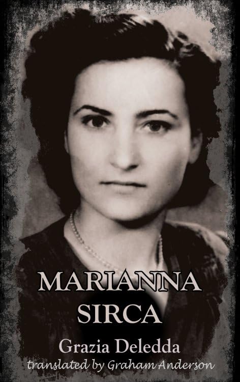 Black and white portrait of a woman, book cover for "Marianna Sirca".
