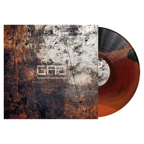 Great American Ghost vinyl record with a distressed, textured cover and marbled orange-black disc.