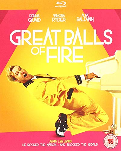 Blu-ray cover featuring Dennis Quaid playing a white piano on a yellow background.