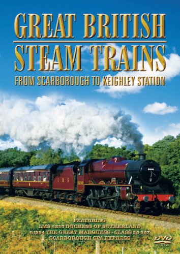 DVD cover featuring a red steam train traveling through green countryside.