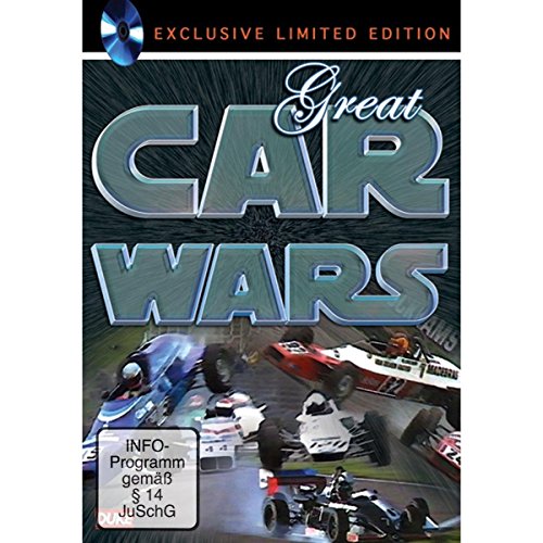 "DVD cover for 'Great Car Wars' featuring racing cars and 'EXCLUSIVE LIMITED EDITION' banner."