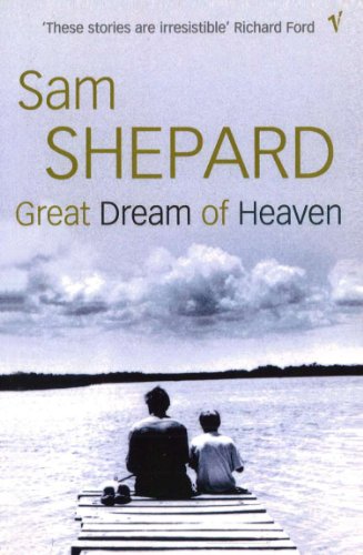 Book cover: two figures on a dock, gazing at a cloudy sky.