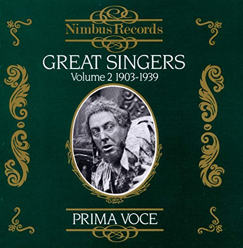 CD cover for Great Singers Volume 2 featuring a portrait of a man.