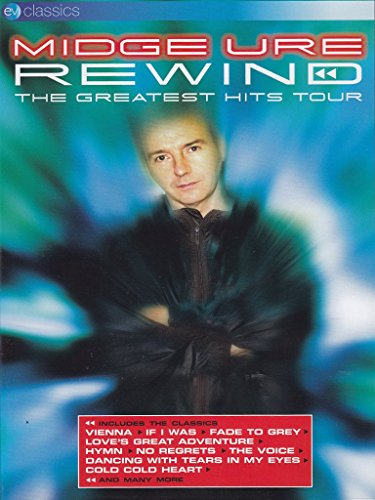 DVD cover for Midge Ure’s “Greatest Hits Tour” concert, portrait view.