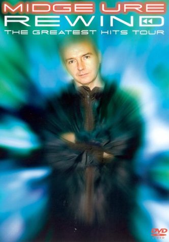 Midge Ure portrait on DVD cover for “Greatest Hits Tour” concert.