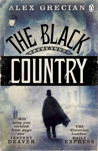 Book cover: "The Black Country" with a silhouetted figure in fog.