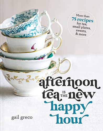 Book cover with stacked vintage teacups and bold title text.