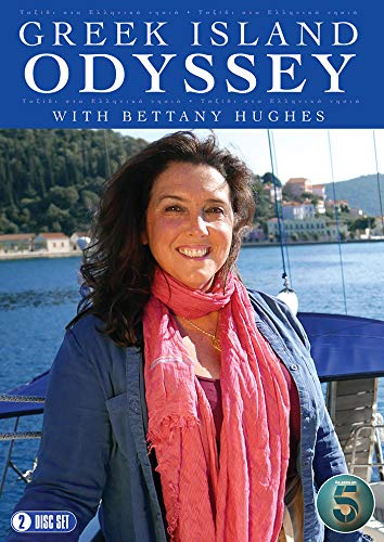 DVD cover featuring Bettany Hughes with a coastal Greek island backdrop.