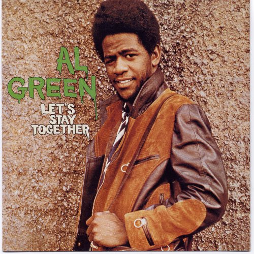 Al Green's album cover featuring a man in a brown leather jacket.