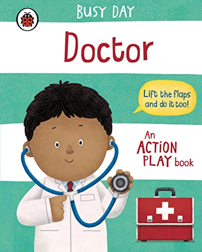 Children's book cover featuring a young doctor with a stethoscope.