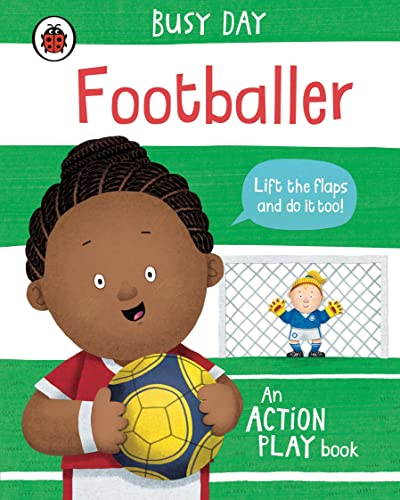 Book cover: young footballer with a ball, lift-the-flap interactive.