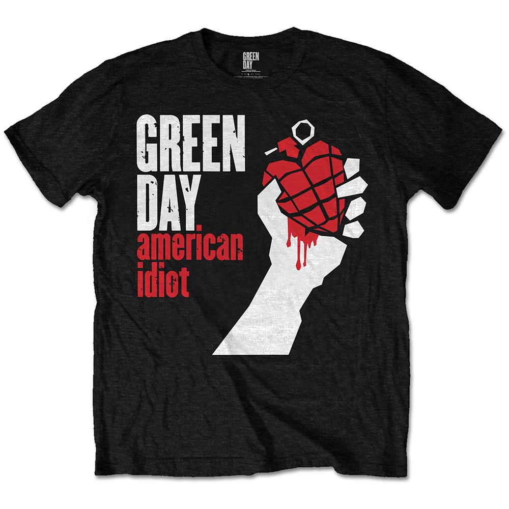 Green Day "American Idiot" t-shirt for children, size 11-12 years.