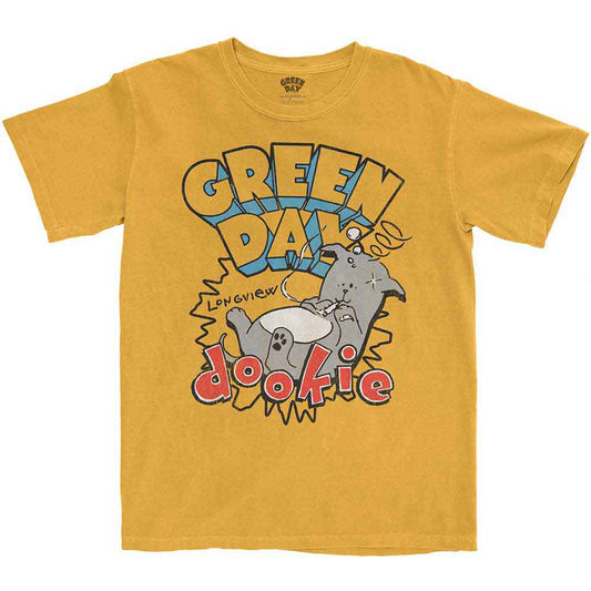 Green Day Dookie album-themed black t-shirt, size X-Large.