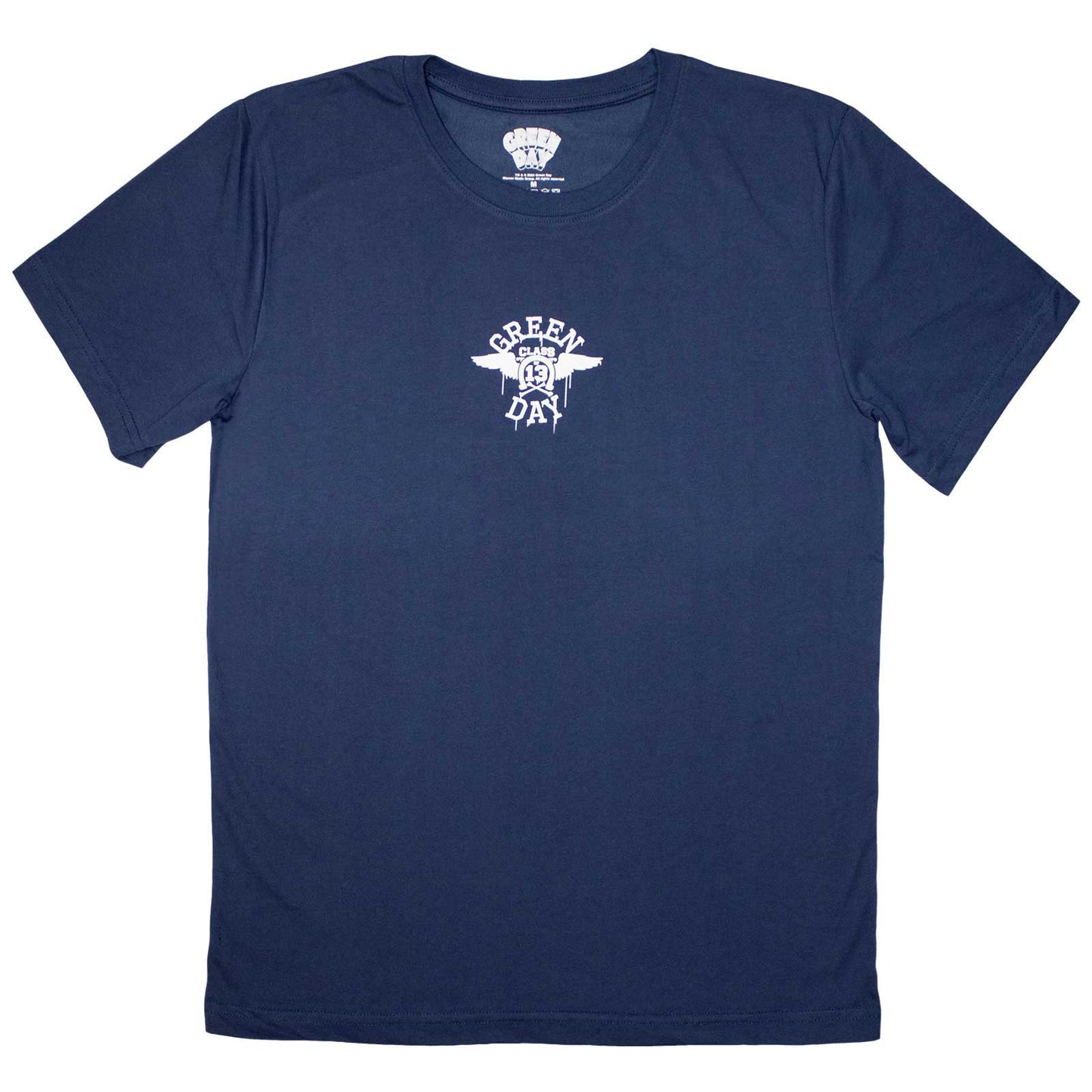 Black unisex t-shirt featuring a Green Day Mini Wings graphic on the front.