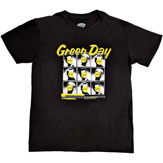 Green Day Nimrod album art on a black unisex t-shirt, size X-Large.