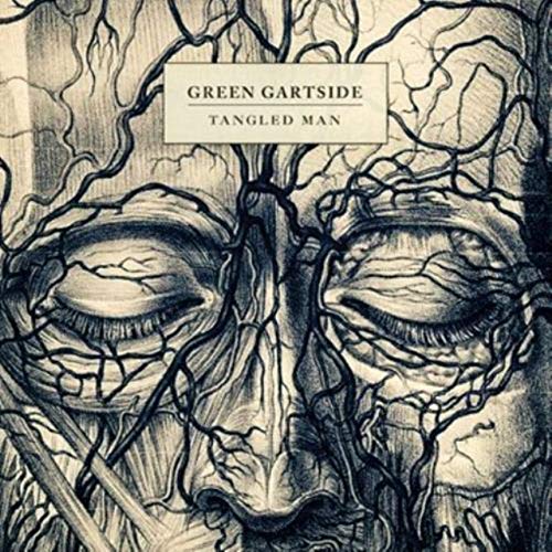 Album cover for Green Gartside’s “Tangled Man” featuring sketched eyes and branches.