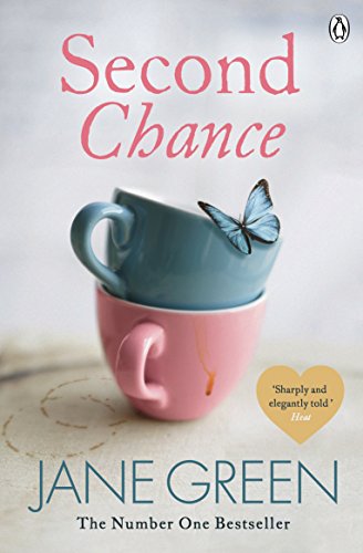 Book cover: stacked teacups with a butterfly, titled "Second Chance".