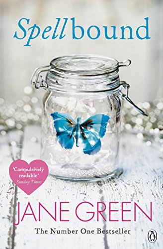 Book cover: "Spellbound" by Jane Green, featuring a butterfly in a jar.