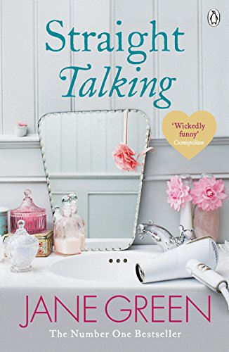 Book cover: “Straight Talking” by Jane Green, featuring a vanity scene.