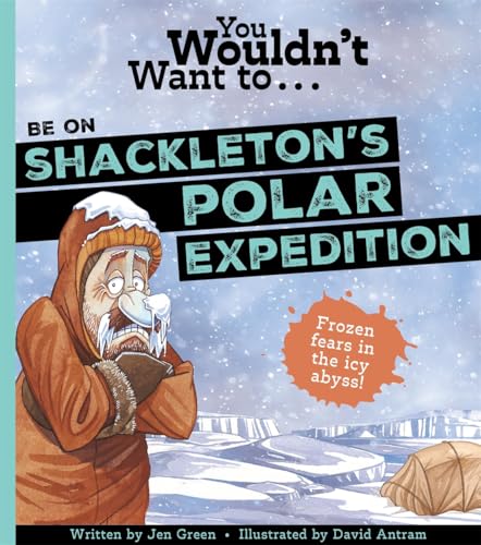 Book cover depicting a cartoon explorer in a snowy, icy landscape.