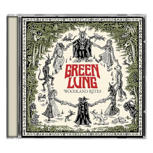 CD case for Green Lung’s “Woodland Rites,” featuring forest imagery.