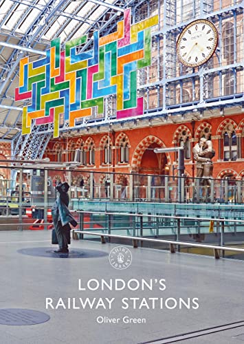 Book cover featuring St. Pancras Station’s interior with art and statues.
