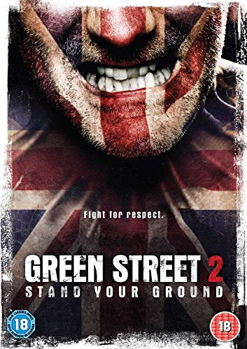 DVD cover for "Green Street 2" featuring a man’s face with a Union Jack.