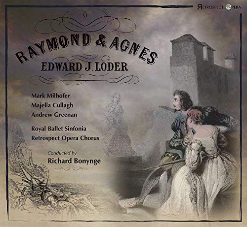 CD cover for "Raymond & Agnes" opera, featuring a sketched castle scene.