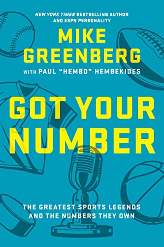 Book cover for "Got Your Number" with sports imagery and bold yellow text.