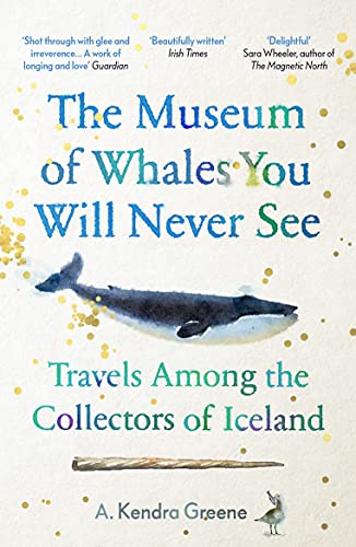 Book cover with a blue whale illustration and gold speckled background.