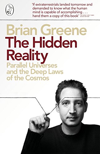 Book cover for The Hidden Reality by Brian Greene featuring a photo of the author.