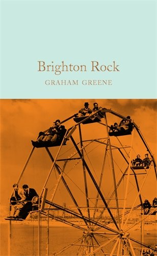 Book cover for "Brighton Rock" featuring a vintage Ferris wheel illustration.