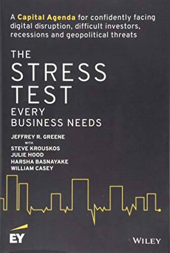 Book cover: "The Stress Test Every Business Needs" with a graph illustration.