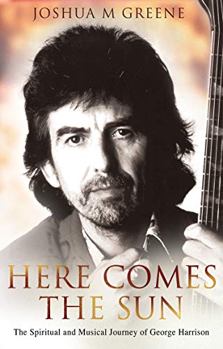 Book cover featuring a portrait of George Harrison with golden text.