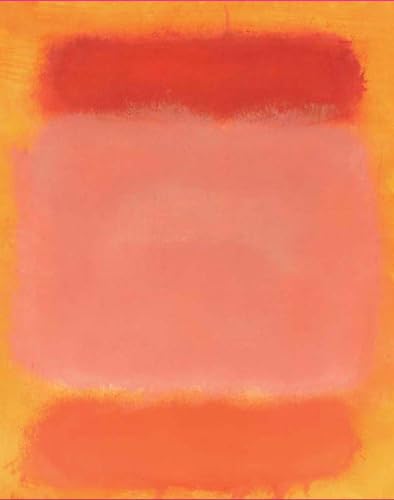 Rothko painting with stacked, blurred rectangles of red and orange hues.