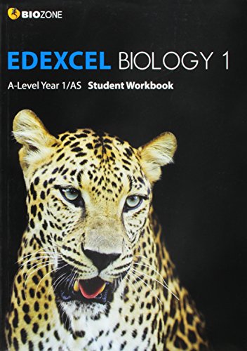 Biology textbook cover with a leopard’s face and “Edexcel Biology 1” text.