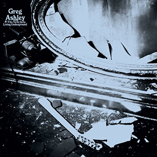"Black and white vinyl record album cover with broken record and torn sleeve."