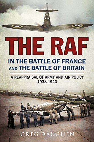 Book cover depicting RAF planes with text: "The RAF in the Battle of France.
