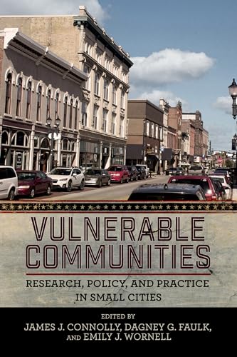 Book cover: "Vulnerable Communities" with a street scene background.