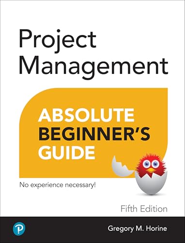 Book cover: "Project Management Absolute Beginner's Guide," fifth edition.